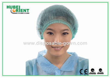 White / Green PP Disposable Mob Caps Soft Disposable Surgeon Caps
