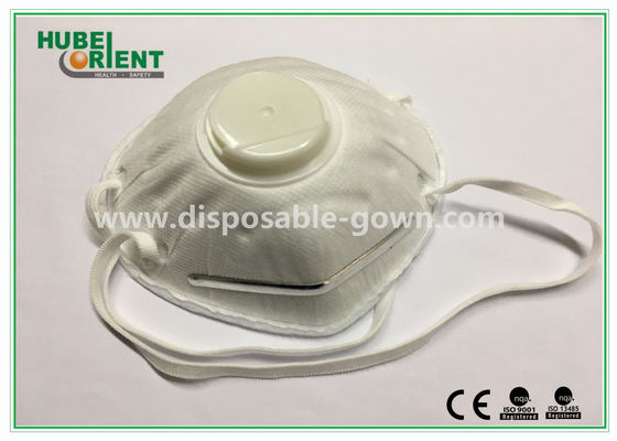 Soft NOISH N95 FFP3 Cone Dust Face Mask with Valve , Soft polypropylene
