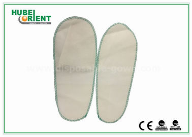 Non Woven Man / Ladies Bathroom Slippers , White Hotel Style Slippers CE Standard