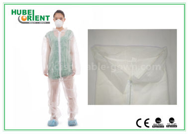 Anti-Dust Anti-Bacterial Hooded Disposable Protective Coverall With Elastic Wrist/Ankle/Waist And Feet Cover