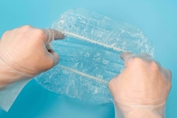 Latex-Free Elastic Disposable PE Plastic Shower Cap For Hotel/Factory/Home
