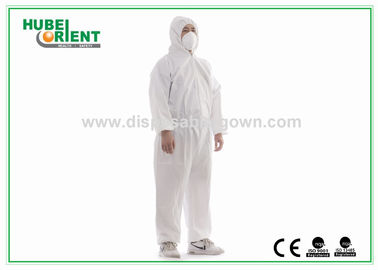 Comfortable Disposable Protective Clothing Coverall Waterproof Anti-Bacterial