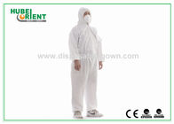 Disposable Protective Coverall With Hood Custom Size Waterproof Unisex MP/SMS Coverall