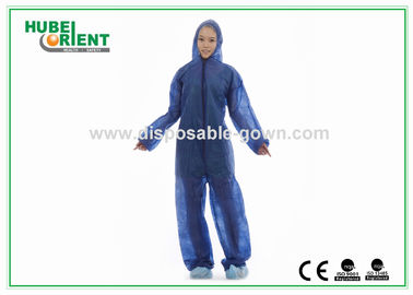 Custom Light-Weight Disposable Use Coverall With Hood For Workers/Painters