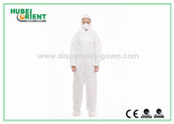 White Protective Disposable Coveralls With Both Hood And Feetcover For Protect Body From Pollution