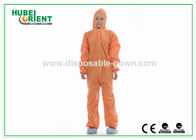 Disposable Protective Coverall With Hood Custom Size Waterproof Unisex MP/SMS Coverall