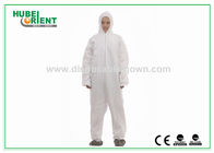 Splash Resistant SMS Disposable Coveralls With Hood And Feetcover