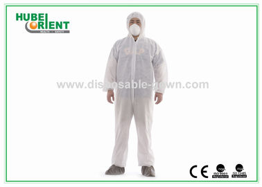 Protective SMS/PP+PE Disposable Adult Use Coverall For Prevent Bacteria And Splash