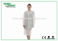 Non Sterile  22gsm MP Disposable Lab Coats With Zip Closure