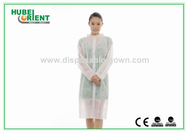 Anti-Static Non-Woven Disposable Lab Coat/ Disposable Lab Gowns with Velcros Closure