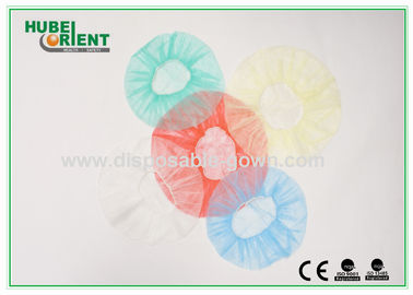 Dust Proof Single Use Medical Non Woven Bouffant Cap With Single Elastic