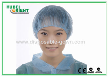 Medical Disposable Bouffant Caps With Single Elastic