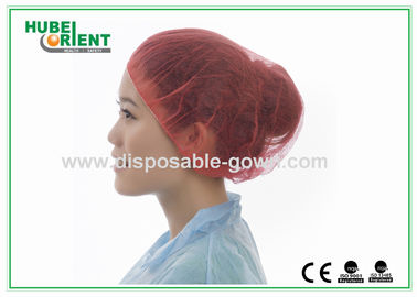 Dust Proof Single Use Medical Non Woven Bouffant Cap With Single Elastic