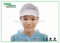 PP Single Snood Cap Disposable Non-woven Head Cap with Peak and Hairnet