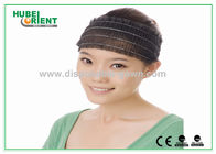 Comfortable Household White / Black Nonwoven Hair Band With Good Elasticity