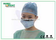Nonwoven White Blue Green Disposable Face Mask Anti Fog Visor