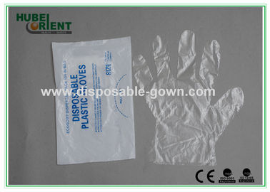 Skid Proof Waterproof Disposable Transparent LDPE Gloves For Hospitals