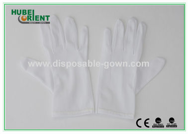 OEM Disposable Nylon Gloves For Clean Room 40D White Color