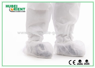 Dustproof Disposable Nonwoven Shoe Covers With Elastic Rubber Opening