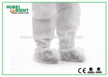 Dustproof Disposable Nonwoven Shoe Covers With Elastic Rubber Opening