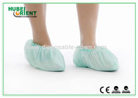 Medical CPE Shoe Cover Waterproof Colorful Prevent Splash With Elastic Rubber