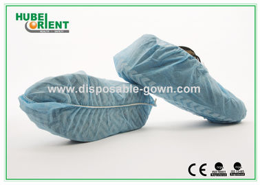 Dust Prevention Disposable Non Woven Shoe Covers With Non Slip Stripes