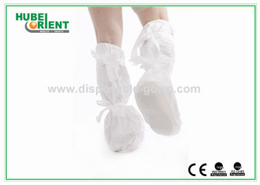 Blue Polyethylene Shoe Covers Disposable Boot Covers Light-weight For clinic/laboratory