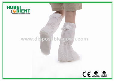 Medical PP CPE Disposable Boot Cover Anti Slip Waterproof With PVC Sole