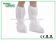 Durable White Disposable Tyvek Boot Cover , Shoe Protector Booties