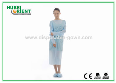 Disposable Medical CPE Isolation Gown With Thumb Cuff