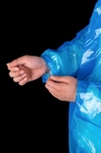 Waterproof Disposable Transparent PE Plastic Raincoat With Long Sleeves And Hood