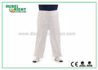White Soft Nonwoven Polypropylene Disposable Trousers Non Toxic