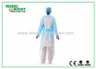 Anti Splash L XL Long Sleeve Disposable CPE Gown For Clean And Sanitary