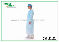 35-65g Fluid Resistant Disposable Medical Use CPE Protective Gowns With Thumb Cuffs For Hospital
