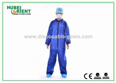 Light-Weight Waterproof Withour Hood And Feetcover Disposable Coveralls With CE ISO Approved