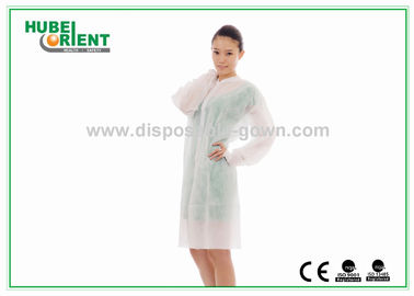 CE MDR Snap Closure Disposable Lab Coats 55g/m2