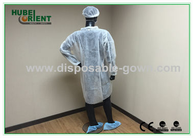 OEM Breathable Disposable Lab Coats With Velcros Closure/customized lab coat with different style collar