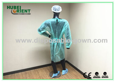 CE MDR Single Use Isolation Gown 40G/M2 With Elastic Wrist