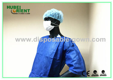 Short Sleeve Lab Coats For Women Nonreusable Inpatient Disposable Robe