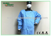 Waterproof Unisex Safety Disposable Surgical Gowns Blue Color anti-bacterial