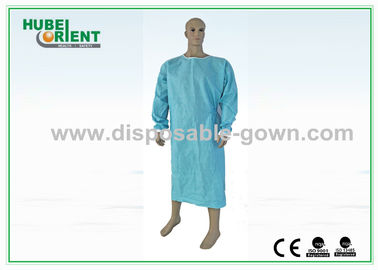 Standard SMS Disposable Scrub Suits Blue Color 50gsm-70gsm For Hospital Use