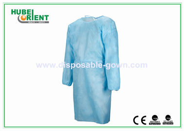 Long Sleeves Disposable Medical Use Isolation Gowns With Elastic Cuffs For Hospital