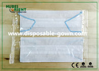 Anti Dust Clean Room Blue Disposable PU Band Face Mask 23 cm XL
