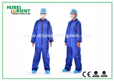 Protective Safety Blue Disposable Coveralls for Men And Eco-Friendly Durable Use