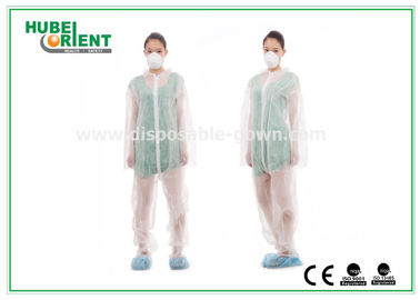 Light Surgical Disposable Coveralls Non-Woven/Microporous Fabric/SMS Material Without Hood And Feetcovet