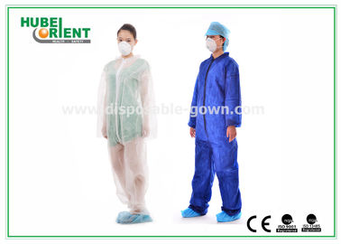 Light Surgical Disposable Coveralls Non-Woven/Microporous Fabric/SMS Material Without Hood And Feetcovet