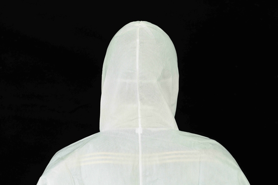 Type5/6 Disposable SMS Protective Coverall Anti-Static With 2-pieces Hood
