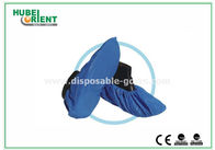 Blue Green CPE Disposable Shoe Covers Made by Hand or by Machine