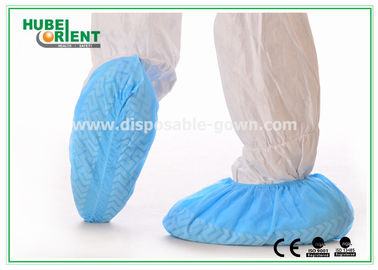 PP Non-Slip Disposable Boot Covers With 35gsm , Nonwoven Protective Shoe Covers