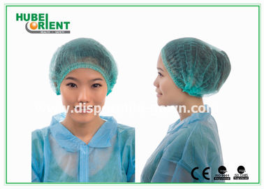 Non-Woven Clip Cap Disposable Head Cap With Double Elastic Or Single Elastic For Healthcare Or Food Industry